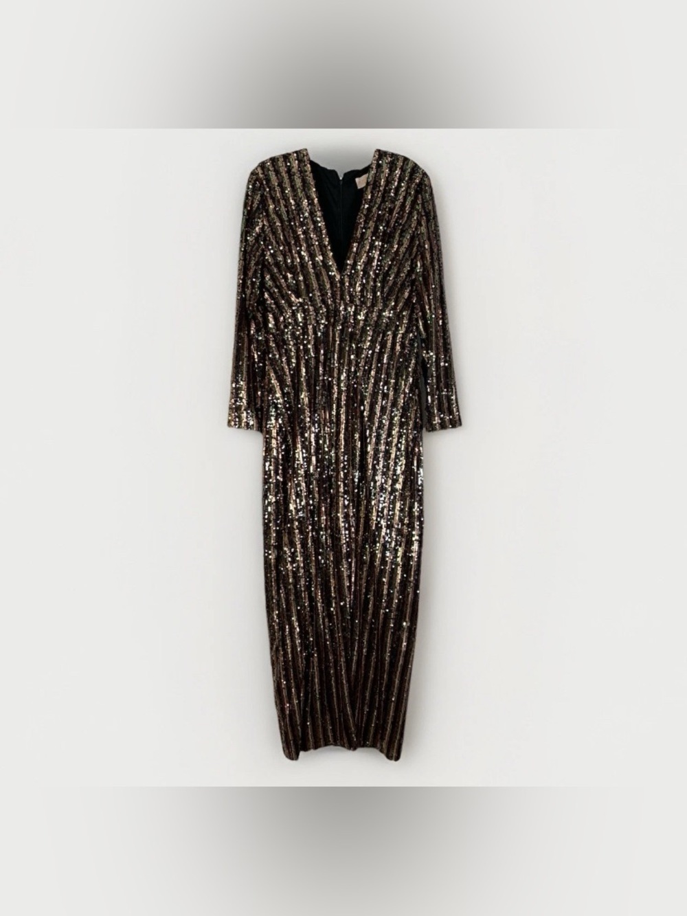 Club L London  Sequined Long dress Gown Uk Size 18 US Size 14